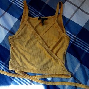 YELLlOW WRAP TOP